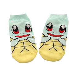 cute cartoon anime pokemon pikachu Charmander  Squirtle women's Fashion Cotton kiss Sock ankle